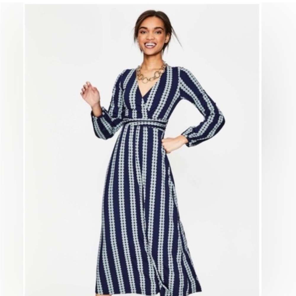 Boden Blue and Green Maxi Dress